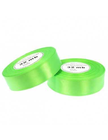 12mm WS8073 Panglică de satin verde neon 32mb