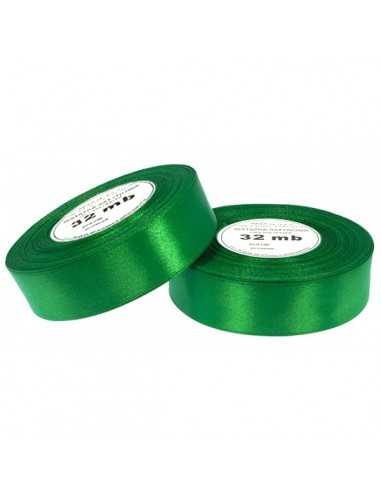 12mm WS8087 Panglică de satin verde închis 32mb