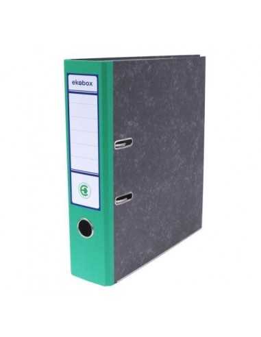 Ekobox binder 75mm cu dosul verde marmorat