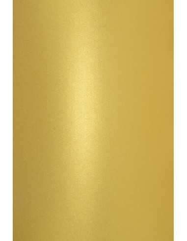 Hârtie decorativă colorată metalizată Aster Metallic 120g Cherish auriu 72xx100 R250 1 buc.