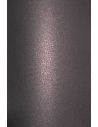 Hârtie decorativă colorată metalizată Aster Metallic 120g Black Cooper negru cu pete de cupru 72xx102 R250 1 buc.