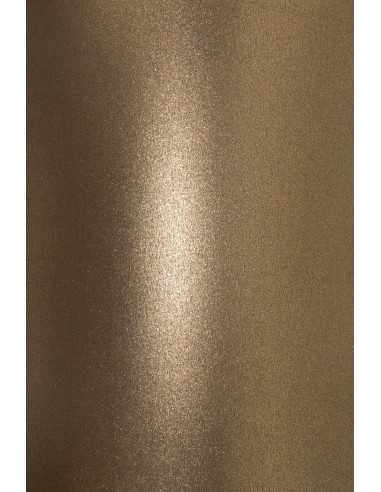 Hârtie decorativă colorată metalizată Aster Metallic 250g Club Gold auriu 72x100 R100 1 buc.