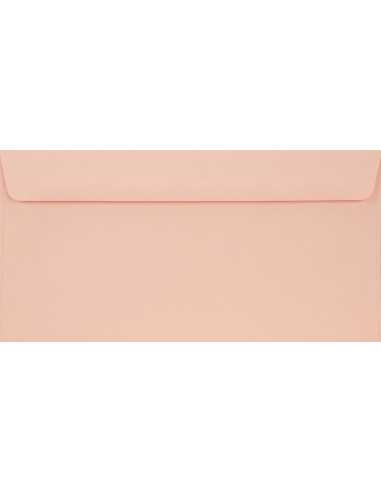 Koperta ozdobna gładka kolorowa DL 11x22 HK Burano Rosa jasna różowa 90g