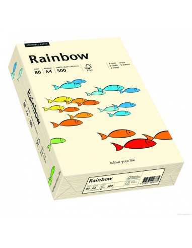 Hârtie decorativă colorată simplă Rainbow 160g R03 cremă buc. 250A4
