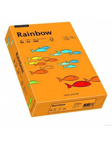 Hârtie decorativă colorată simplă Rainbow 160g R24 portocaliu buc. 250A4
