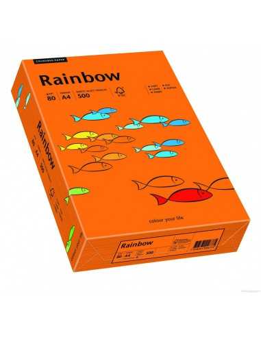 Hârtie decorativă colorată simplă Rainbow 80g R28 roșu buc. 500A4