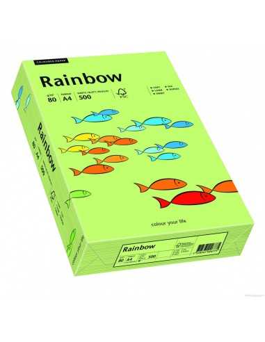 Hârtie decorativă colorată simplă Rainbow 80g R74 verde deshis buc. 500A4