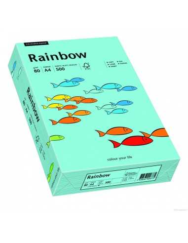 Hârtie decorativă colorată simplă Rainbow 80g R84 albastru deshis buc. 500A4