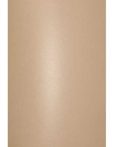 Hârtie decorativă colorată metalizată Aster Metallic 120g Nude Powder roz pudră buc. 10A4