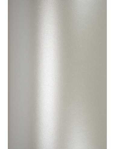 Hârtie decorativă colorată metalizată Aster Metallic 120g Silver argintiu buc. 10A4
