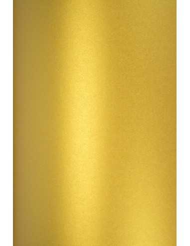 Hârtie decorativă colorată metalizată Aster Metallic 120g Cherish auriu buc. 10A4