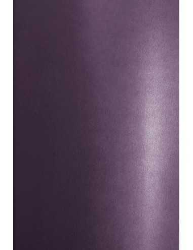 Hârtie decorativă colorată metalizată Aster Metallic 250g Deep Purple violet închis buc. 10A4