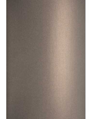 Hârtie decorativă colorată metalizată Curious Metallics 120g Chestnut gri buc. 10A4