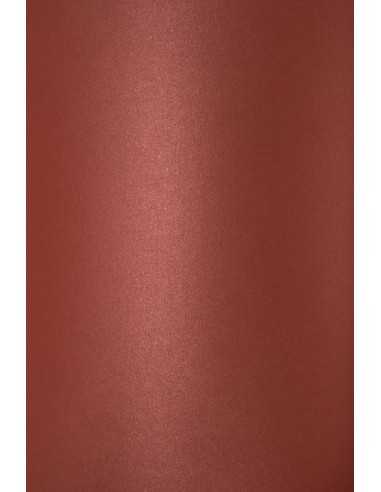 Hârtie decorativă colorată metalizată Curious Metallics 120g Winia burgundy buc. 10A4