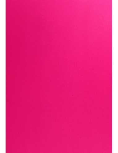 Hârtie decorativă colorată simplă Popset Virgin Pulp 120g Cosmo Pink roz închis buc. 10A4