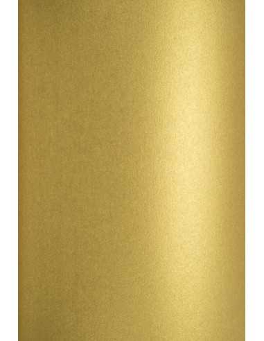 Hârtie decorativă colorată metalizată Curious Metallics 300g Piaskowe Złoto auriu buc. 10A4