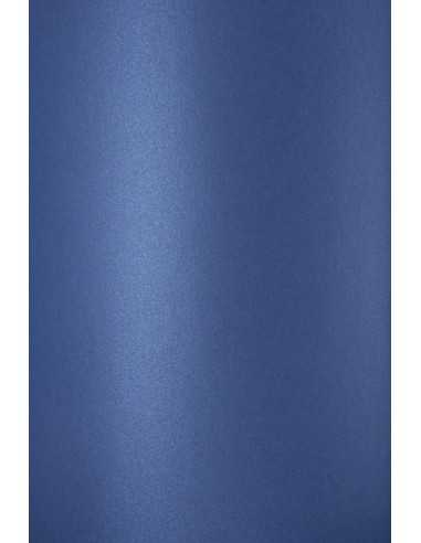 Hârtie decorativă colorată metalizată Curious Metallics 300g El. Blue albastru închis buc. 10A4