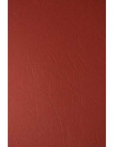 Papier ozdobny fakturowany kolorowy ekologiczny Keaykolour 300g Skóra bordowy pak. 10A4