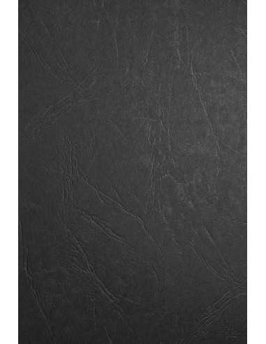 Hârtie decorativă colorată ecologică texturată piele Keaykolour 300g Black neegru buc. 10A4