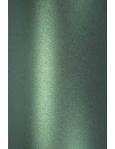 Hârtie decorativă colorată metalizată Majestic 250g Gardeners Green verde buc. 10A4