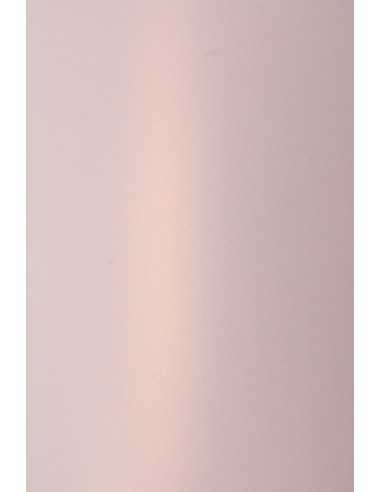 Hârtie decorativă colorată metalizată Sirio Pearl 125g Rose Gold auriu roz buc. 10A4