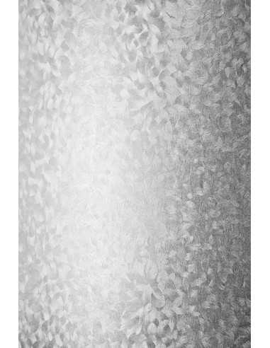 Hârtie decorativă colorată pe o singură față metalizată Constellation Jade 215g Spring alb buc. 10A4