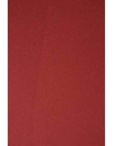 Hârtie decorativă colorată cu dungi texturate Nettuno 215g Rosso Fuoco roșu buc. 10A4
