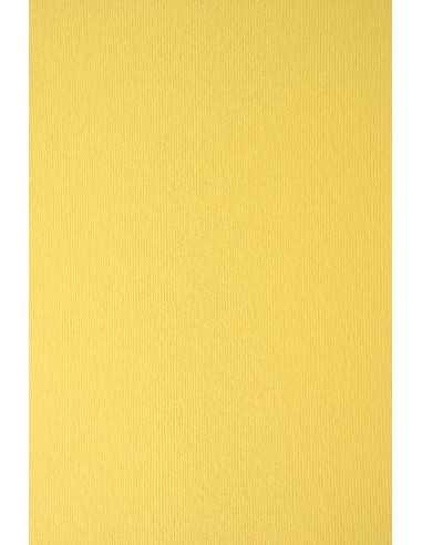 Hârtie decorativă colorată cu dungi texturate Nettuno 215g Pompelmo galben buc. 10A4