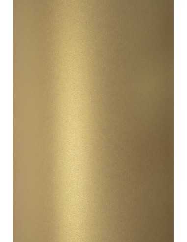 Hârtie decorativă colorată metalizată Sirio Pearl 300g Gold auriu buc. 10A4