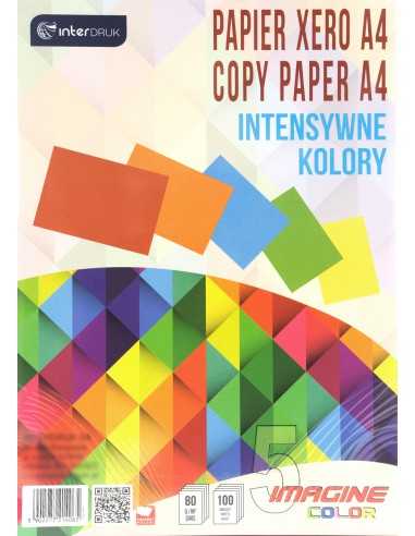 Set de hârtii colorate - intensiv 80g 5x20A4 buc. 100A4