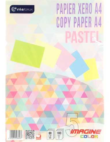 Set de hârtii colorate - pastel 80g 5x20A4 buc. 100A4