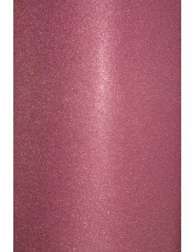 Hârtie decorativă colorată o parte glitterată autoadeziv roz 150g buc. 10A4