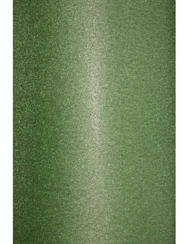 Hârtie decorativă colorată o parte glitterată autoadeziv verde 150g buc. 10A4