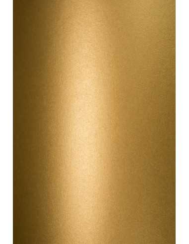 Hârtie decorativă colorată metalizată Stardream 285g Antique Gold auriu inchis buc. 10A5