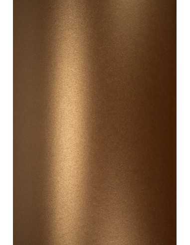 Hârtie decorativă colorată metalizată Majestic 250g Casino Gold cupru buc. 10A5
