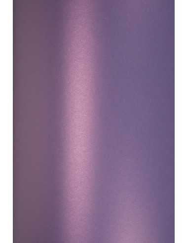 Hârtie decorativă colorată metalizată Majestic 250g Satin Violet  buc. 10A5