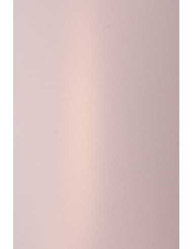 Hârtie decorativă colorată metalizată Sirio Pearl 125g Rose Gold auriu roz buc. 10A5