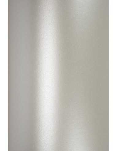 Hârtie decorativă colorată metalizată Majestic 120g Real Silver argint 72x102 R250 1 buc.