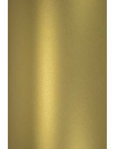 Hârtie decorativă colorată metalizată Majestic 250g Real Gold auriu 72x102 R125 1 buc.