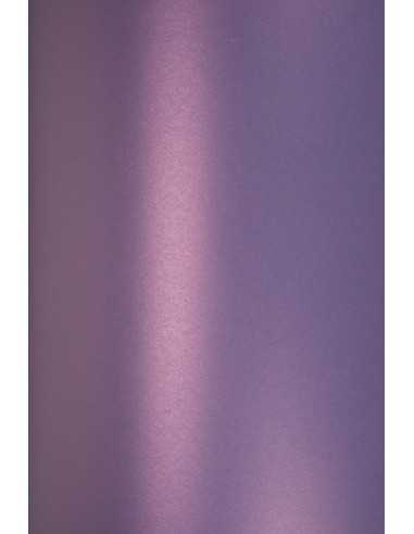 Hârtie decorativă colorată metalizată Majestic 250g Satin Violet 72x102 R125 1 buc.