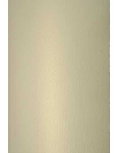 Hârtie decorativă colorată metalizată Sirio Pearl 220g Merida Cream ecru 72x102 R125 1 buc.