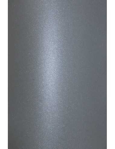 Hârtie decorativă colorată metalizată Aster Metallic 120g Grey gri 70x100 R250 1 buc.