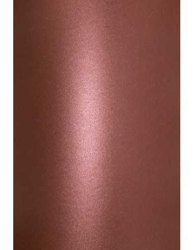 Hârtie decorativă colorată metalizată Aster Metallic 250g Dark Red burgundy 70x100 R100 1 buc.