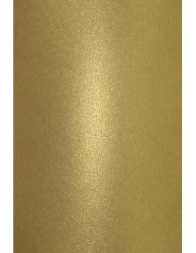 Hârtie decorativă colorată metalizată Aster Metallic 300g Rust. Gold auriu 70x100 R100 1 buc.