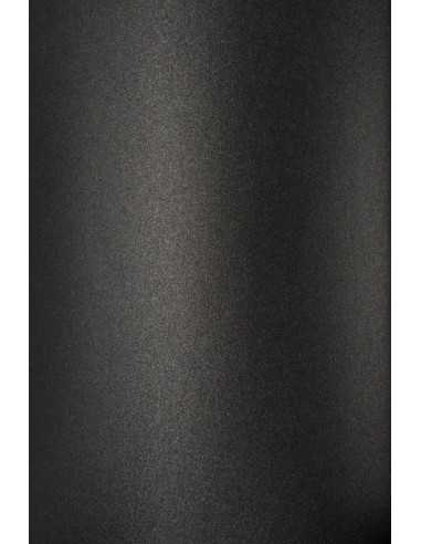Hârtie decorativă colorată metalizată Curious Metallics 120g Night negru 70x100 R250 1 buc.