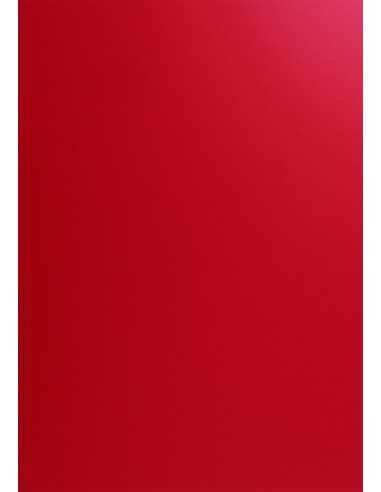 Hârtie decorativă colorată simplă Curious Skin 270g Red roșu 70x100 R100