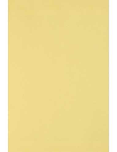 Hârtie decorativă colorată simplă Burano 250g B07 Giallo galben deschis 70x100 R125 1 buc.