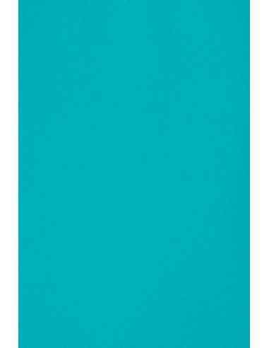 Hârtie decorativă colorată simplă Burano 250g B55 Azzurro Reale albastru 70x100 R125 1 buc.