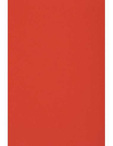 Hârtie decorativă colorată simplă Burano 250g B61 Rosso Scarlatto roșu 70x100 R125 1 buc.