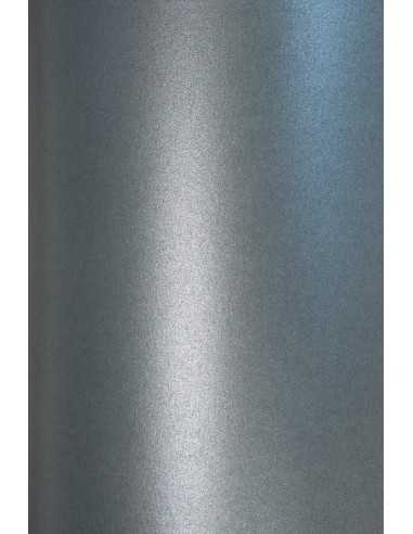 Hârtie decorativă colorată metalizată Cocktail 290g Dorian Gray gri inchis 70x100 R100 1 buc.